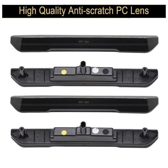 4PCS Amber Smoked Lens LED Side Marker Lights Replacement for Sierra 2020-2024 - Picture 4 of 13
